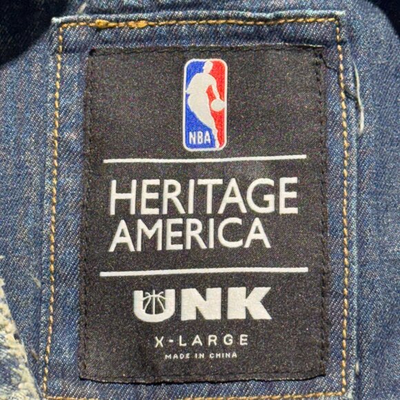 Cleveland Cavaliers UNK NBA Heritage America Denim Vest XL - Picture 12 of 16